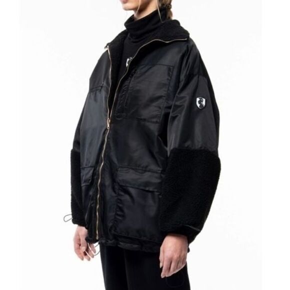 VHNY Reversible Windbreaker Jacket - Black size Small NWT - Picture 1 of 9